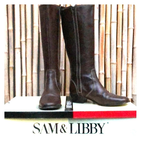Sam & Libby Shoes - SAM & LIBBY Brown Austin Riding Boot Size 7